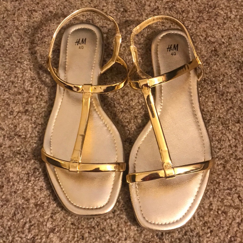Gold sandals